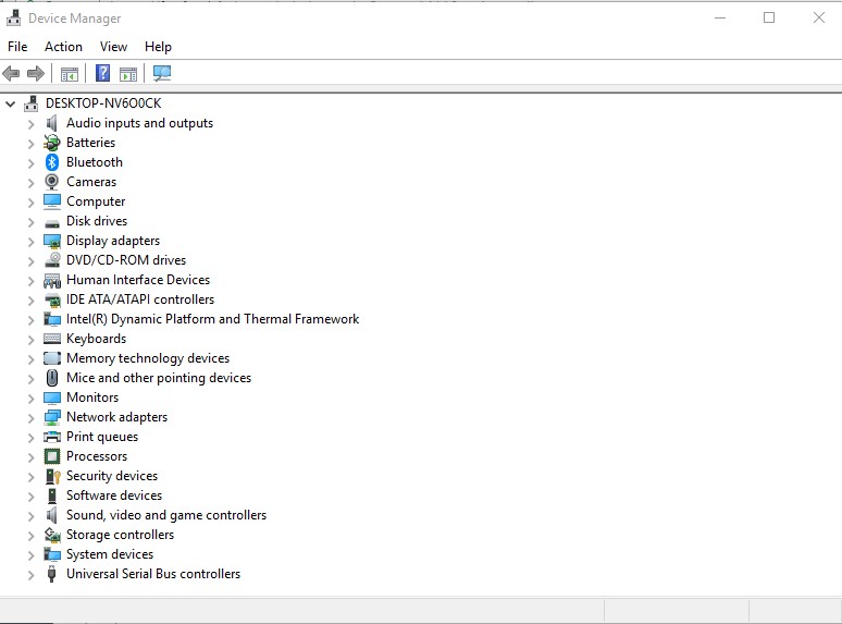 device manager